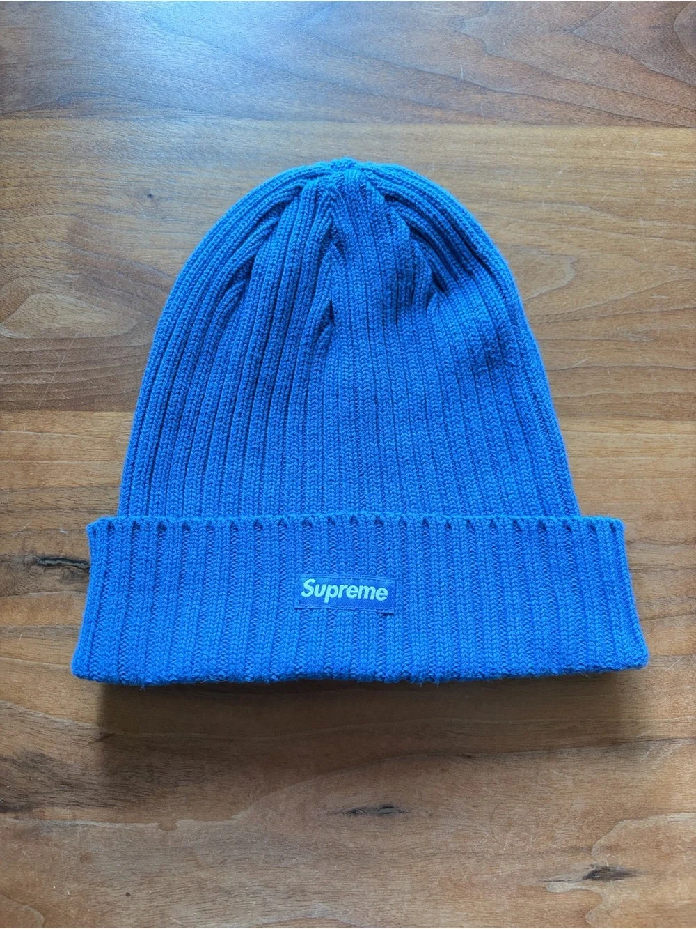 Supreme Royal Blue Ribbed Cuffed Beanie